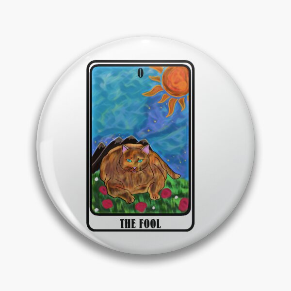 Item preview, The fool cat tarot card designed and sold by redlinecs.
