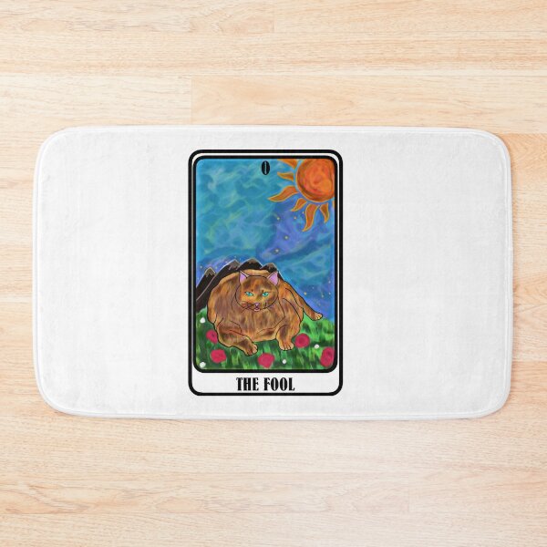 Item preview, The fool cat tarot card designed and sold by redlinecs.