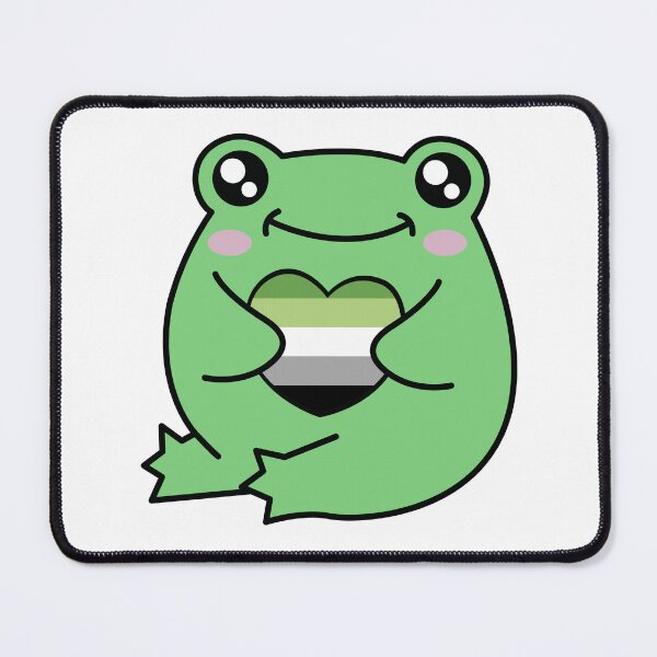 Item preview, Aromantic Pride Frog designed and sold by Kay Saunders.
