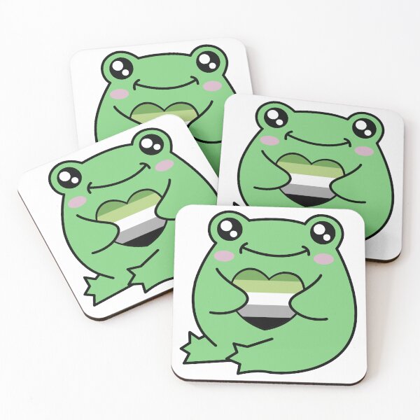 Item preview, Aromantic Pride Frog designed and sold by Kay Saunders.