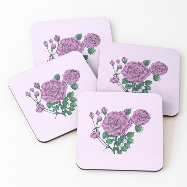 Item preview, Purple Flat Rose Bloom Double 16-25 Petals In 3+ Rows designed and sold by zenithcreative.