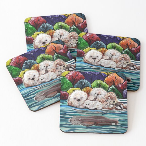 Item preview, Otter Autumn designed and sold by ArtByBeatriz.