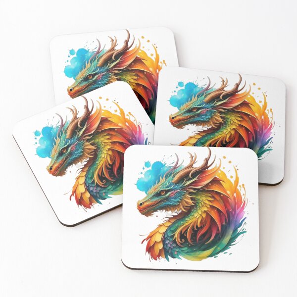 Item preview, Rainbow Dragon - White designed and sold by FoxfireStardust.