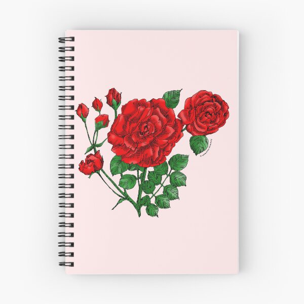 Item preview, Bright Red Flat Rose Bloom Double 16-25 Petals In 3+ Rows designed and sold by Rachael Taylor.