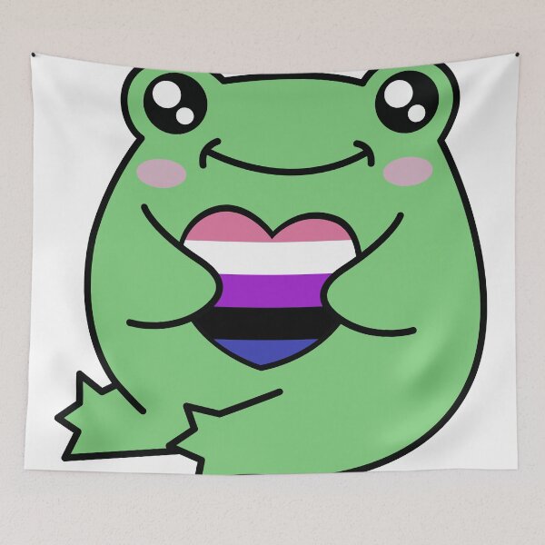 Item preview, Genderfluid Pride Frog designed and sold by Kay Saunders.