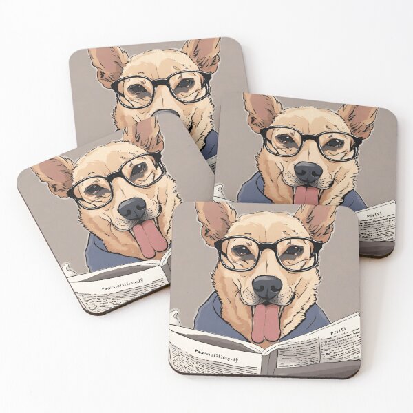 Item preview, dog reading a newspaper  designed and sold by ASSNZA.