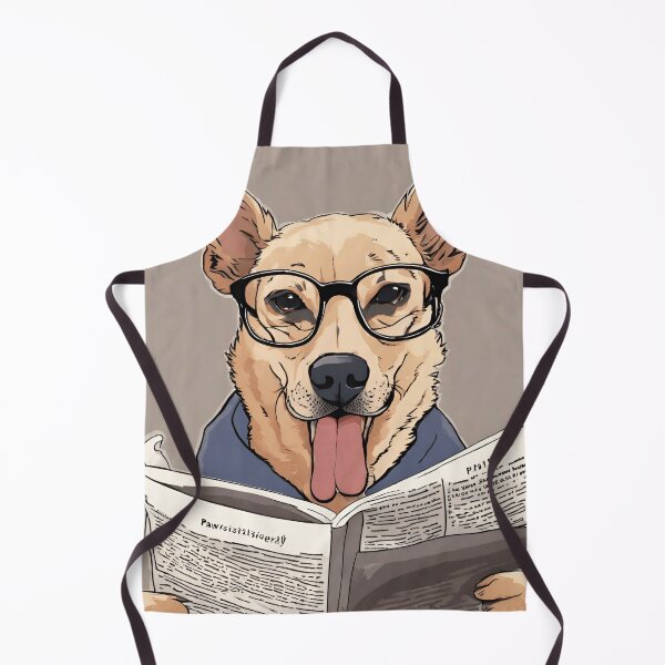 Item preview, dog reading a newspaper  designed and sold by ASSNZA.