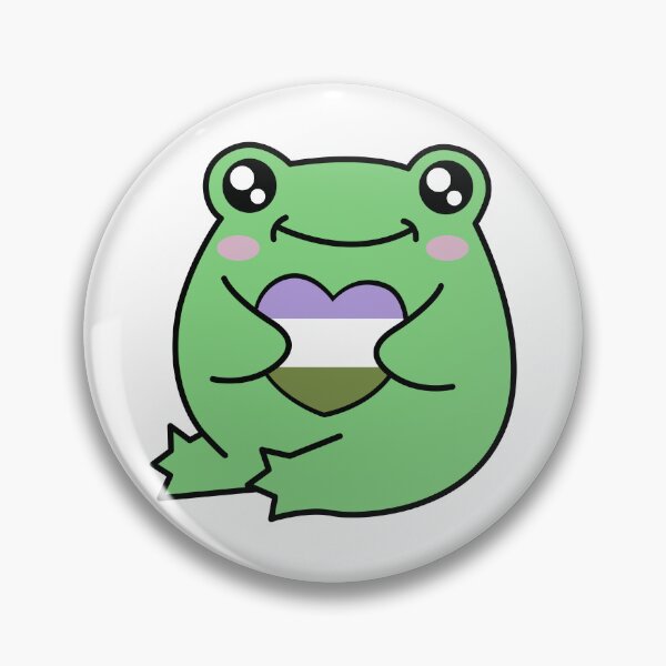 Artikelvorschau, Genderqueer Pride Frog entworfen und verkauft von Kay Saunders.