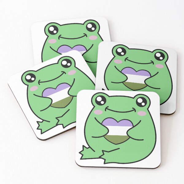 Item preview, Genderqueer Pride Frog designed and sold by Kay Saunders.