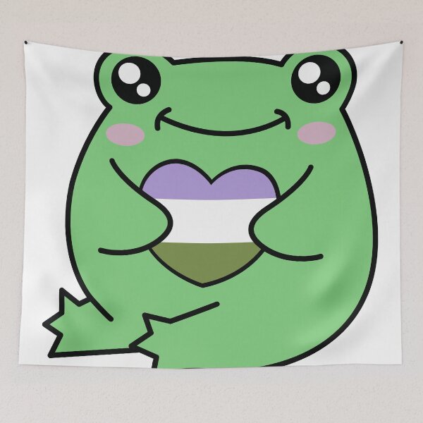 Item preview, Genderqueer Pride Frog designed and sold by Kay Saunders.