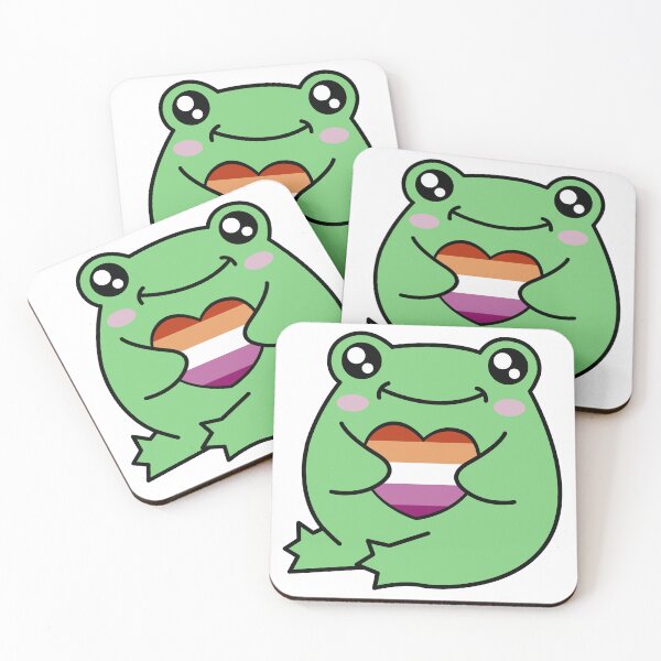 Item preview, Lesbian Pride Frog designed and sold by Kay Saunders.