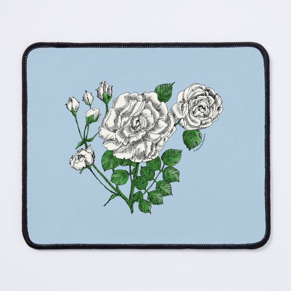 Item preview, White Flat Rose Bloom Double 16-25 Petals In 3+ Rows designed and sold by Rachael Taylor.