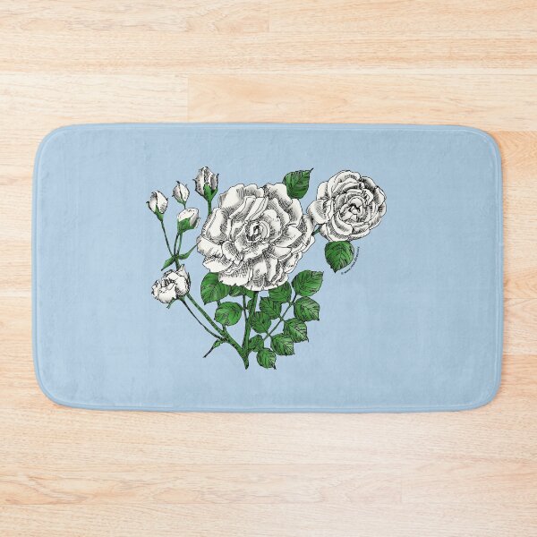 Item preview, White Flat Rose Bloom Double 16-25 Petals In 3+ Rows designed and sold by Rachael Taylor.
