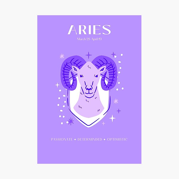 Item preview, Aries Zodiac Sign designed and sold by InspireSparkle.