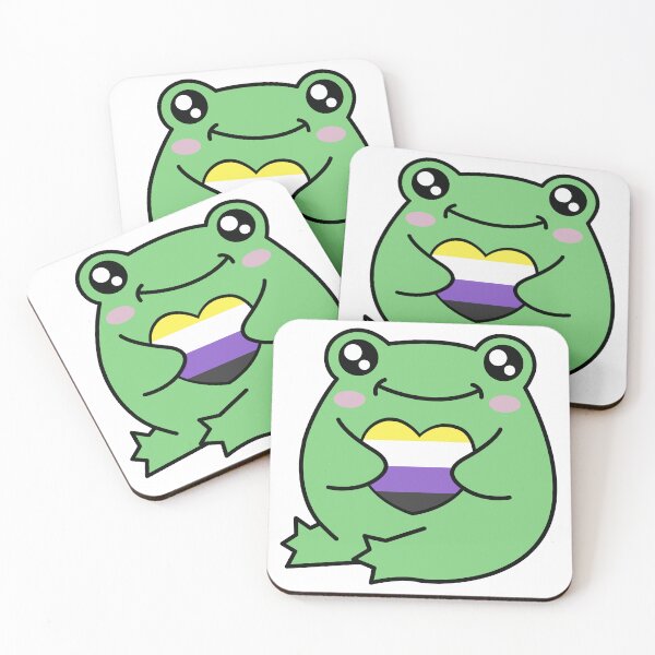 Item preview, Non-Binary Pride Frog designed and sold by Kay Saunders.
