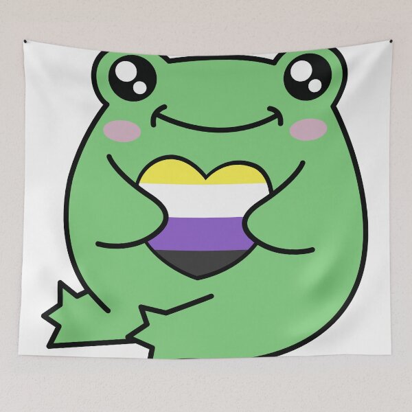 Item preview, Non-Binary Pride Frog designed and sold by Kay Saunders.