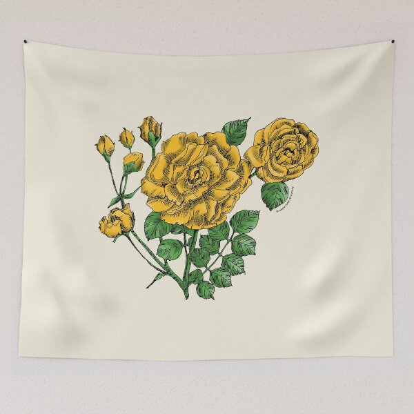 Item preview, Yellow Flat Rose Bloom Double 16-25 Petals In 3+ Rows designed and sold by Rachael Taylor.