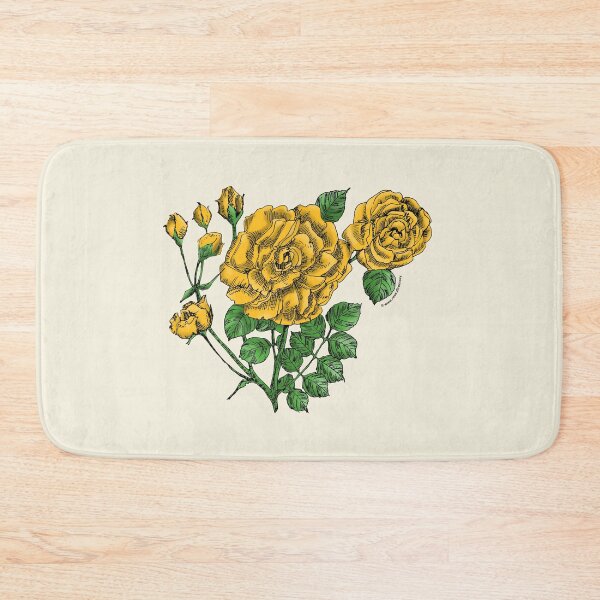 Item preview, Yellow Flat Rose Bloom Double 16-25 Petals In 3+ Rows designed and sold by Rachael Taylor.