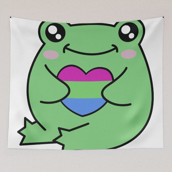 Item preview, Polysexual Pride Frog designed and sold by Kay Saunders.