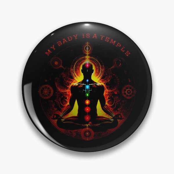 Item preview, MY BADY IS A TEMPLE, My body is my temple, chakra, chakras designed and sold by CrisMor-Art.