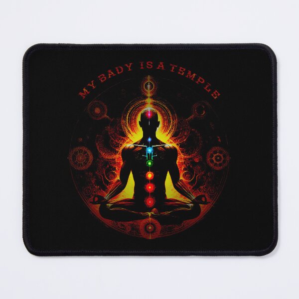 Item preview, MY BADY IS A TEMPLE, My body is my temple, chakra, chakras designed and sold by CrisMor-Art.