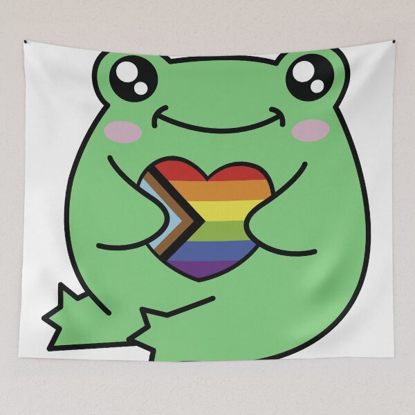 Item preview, Queer Rainbow Pride Frog designed and sold by Kay Saunders.