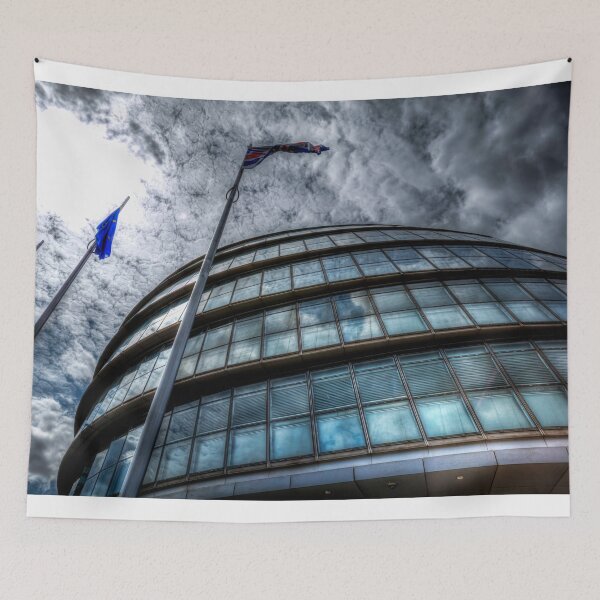 Item preview, The Greater London Mayoral Building With Foreboding Clouds designed and sold by Paul Thompson Photography.
