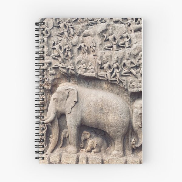 Item preview, Arjuna's penance, Mahabalipuram designed and sold by ColourfulNomad.