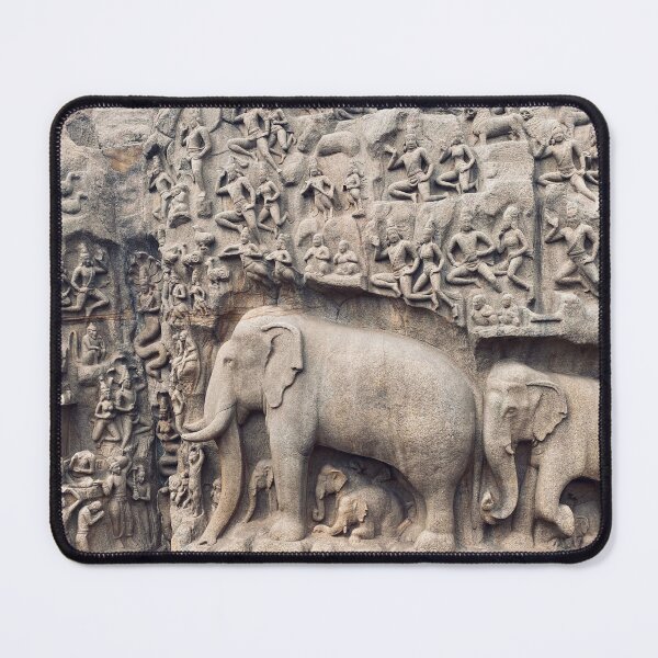 Item preview, Arjuna's penance, Mahabalipuram designed and sold by ColourfulNomad.