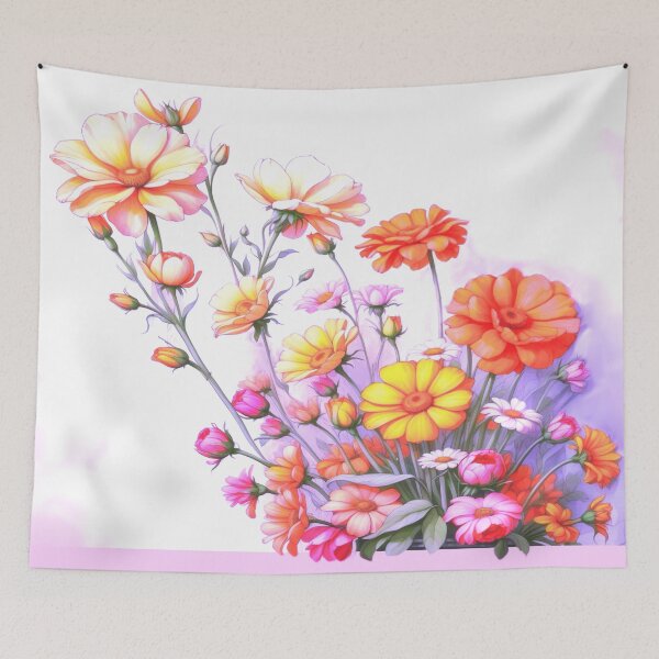 Item preview, Yellow and orange flowers  designed and sold by Flowersonstuff.