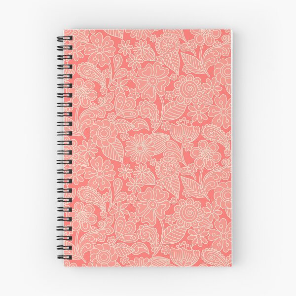 Item preview, 70s Floral- Coral designed and sold by Studio-Ithelda.