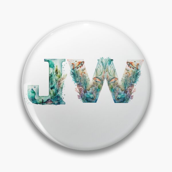 Item preview, JW Underwater World Theme Letter designed and sold by Kishaprints.