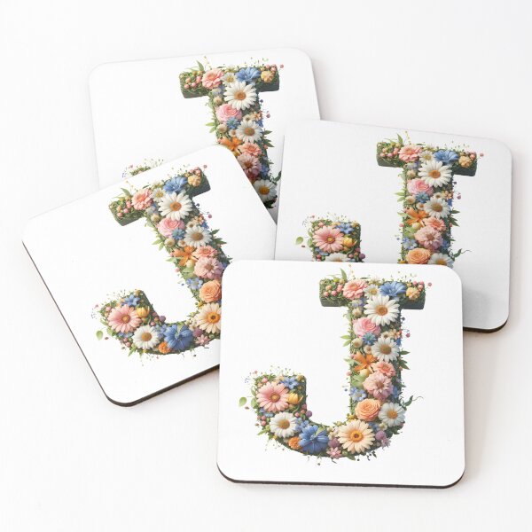 Item preview, Letter “J” containing flowers designed and sold by yeekazar.