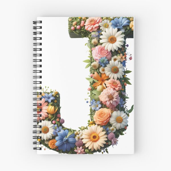 Item preview, Letter “J” containing flowers designed and sold by yeekazar.