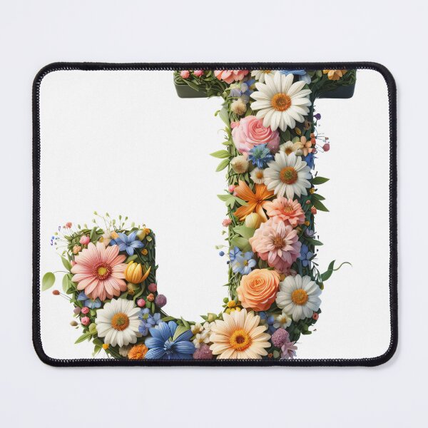 Item preview, Letter “J” containing flowers designed and sold by yeekazar.