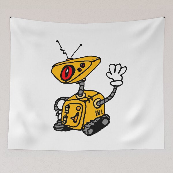 Item preview, yellow robot designed and sold by Michael Stewart.