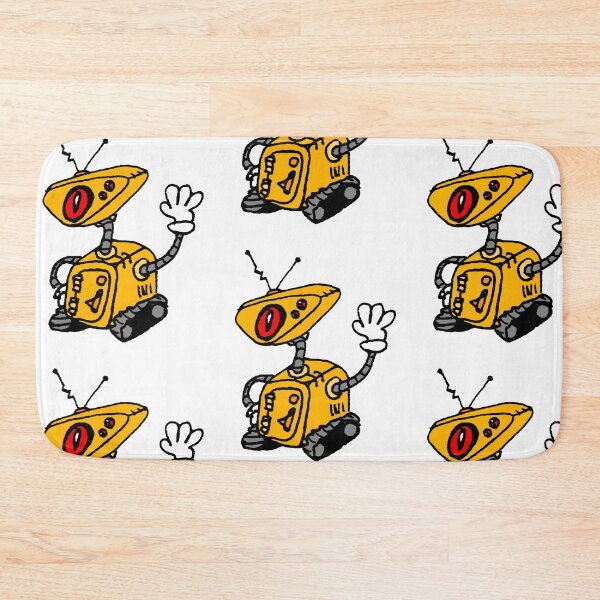 Item preview, yellow robot designed and sold by Michael Stewart.