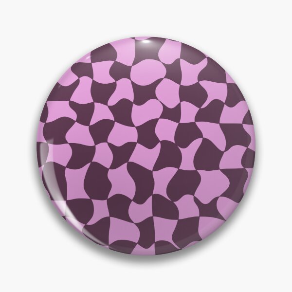 Item preview, Dark Purple and Pink Distorted Warped Checkerboard Pattern V designed and sold by velvetearth.