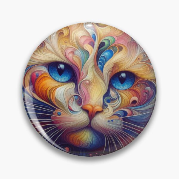 Item preview, cat surreal surrealism colorful art kitty cute animal designed and sold by MaciejPetelski.