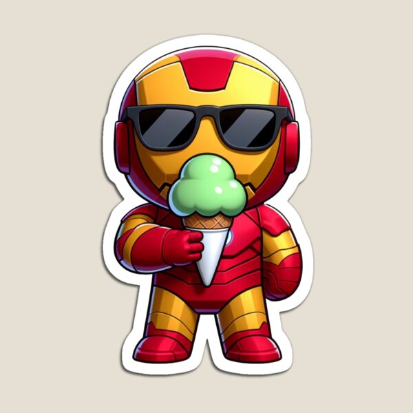 Item preview, ironman eating icecream designed and sold by aditya sathe.