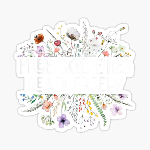 Item preview, Free Societies Read Freely Bookworm Reading Books Book Lover designed and sold by CountryVanilla.