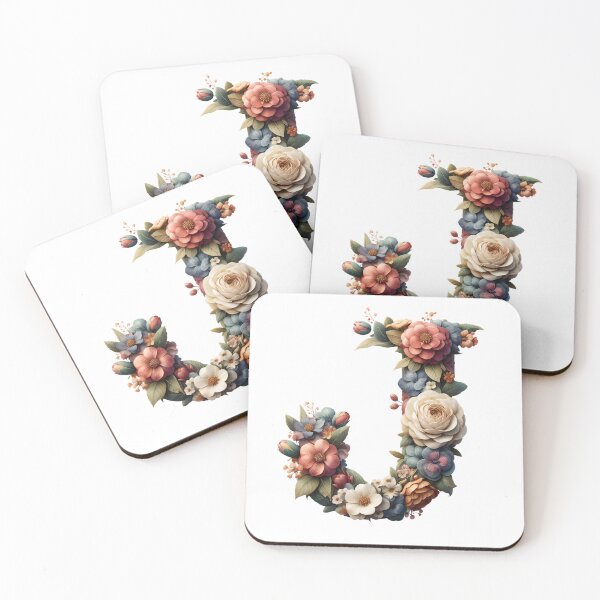 Item preview, Letter “J” containing flowers designed and sold by yeekazar.