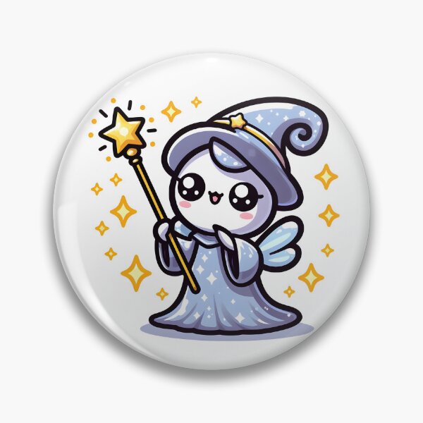 Item preview, Kawaii Sparkling Banshee With Shiny Wand designed and sold by CanvasCutie.