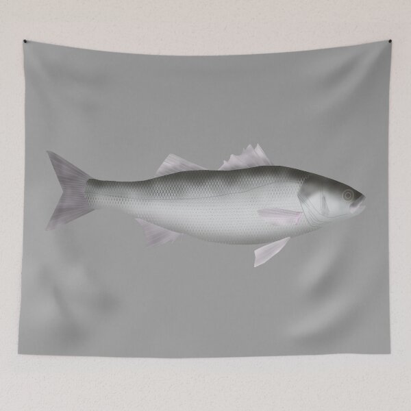 Item preview, European Seabass designed and sold by fishfolkart.