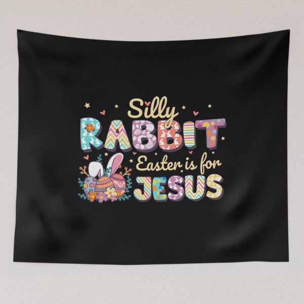 Item preview, Silly Rabbit Easter Is For Jesus Funny Happy Easter Day Bunny  designed and sold by alenaz.