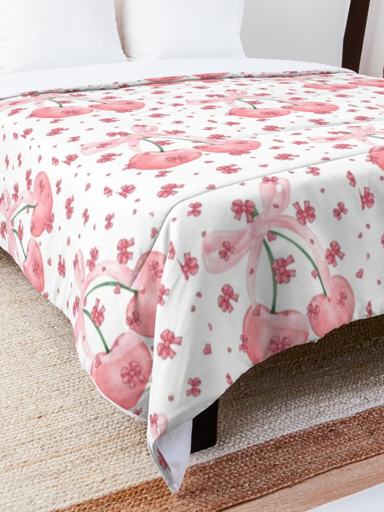 Discover Coquette Cherrys, Pink Bow Quilt