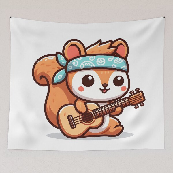 Item preview, Kawaii Squirrel: A Bandana designed and sold by CanvasCutie.