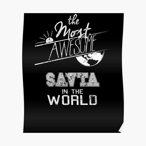 Awesome Savta Hebrew Grandmother Poster