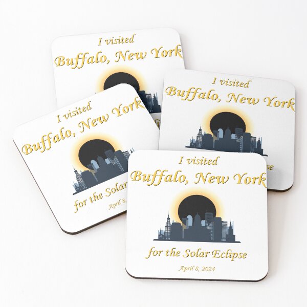 Item preview, 2024 Eclipse Souvenir - Buffalo - Blue designed and sold by CeratopsArt.
