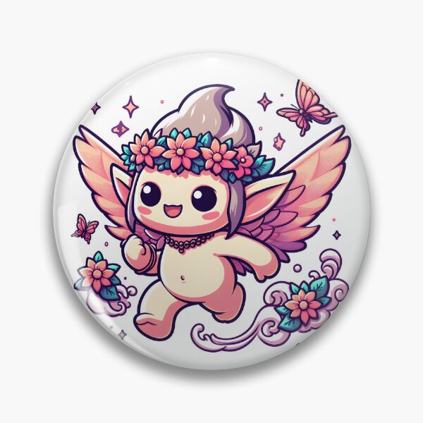 Item preview, Kawaii Dynamic Imp With Flower Necklace designed and sold by CanvasCutie.